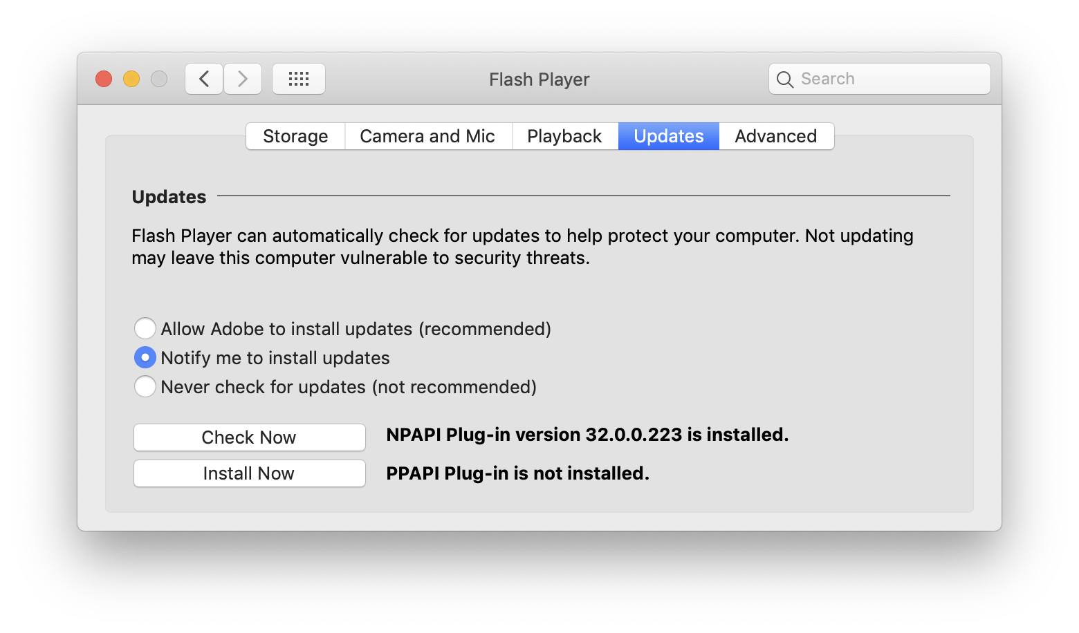 Update Flash Player For Safari Mac